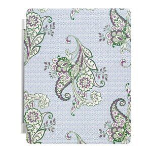 Cost Plus World Market Ipad Cover Blue Purple Magnetic Paisley Fits 9.45 x 7.67